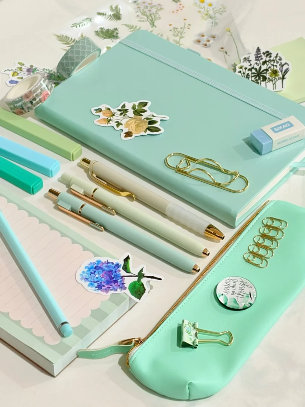 Color Curated Stationery Gift Box Set- 20 items - Teal